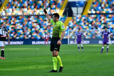 Volpi (hakem maçı) İtalyan futbol takımı Serie A maçında Udinese Calcio - ACF Fiorentina maçında Friuli - Dacia Arena Stadyumu, Udine, İtalya, 28 Şubat 2021 - Fotoğraf: LiveMedia / Alessio Marini