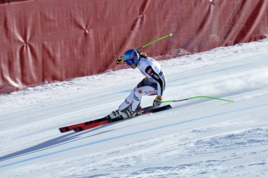 2021 Alp disiplini kayak yarışı sırasında Petra Wlhova AUDI FIS Dünya Kupası Val di Fassa - Val di Fassa La Volata 'da SuperG Women at Val di Fassa, İtalya, 28 Şubat 2021 - Fotoğraf: LiveMedia / Giorgio Panacci