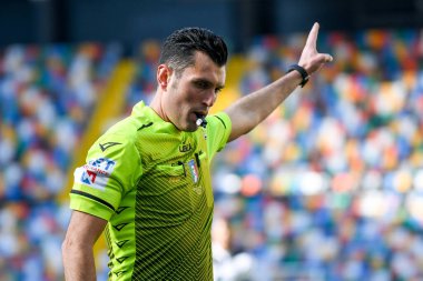İtalyan futbolu Serie A maçında Manuel Volpi 'nin hakemi Udinese Calcio, Friuli - Dacia Arena stadyumunda ACF Fiorentina' ya karşı 28 Şubat 2021 - Fotoğraf: LiveMedia / Ettore Griffoni