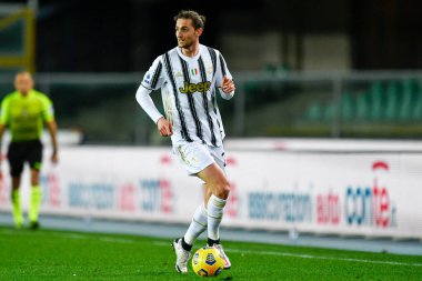 Adrien Rabiot (Juventus FC) İtalyan futbolu Serie A maçında Hellas Verona - Juventus FC, Verona, İtalya 'da Stadyum Bentegodi' de, 27 Şubat 2021 - Fotoğraf: LiveMedia / Alessio Marini