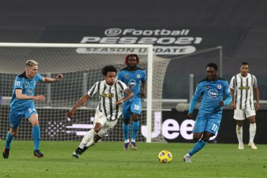 Weston McKennie (Juventus FC) İtalya futbol takımı Serie A maçında Juventus FC ile Spezia Calcio arasında Torino, İtalya 'daki Allianz Stadyumu' nda oynanan karşılaşmada, 2 Mart 2021 - Fotoğraf: LiveMedia / Claudio Benedetto