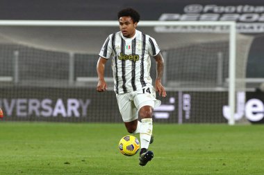 Weston McKennie (Juventus FC) İtalyan futbol takımı Serie A maçında Juventus FC ile Spezia Calcio arasında Torino, İtalya 'daki Allianz Stadyumu' nda oynanan maçta, 2 Mart 2021 - Fotoğraf: LiveMedia / Claudio Benedetto