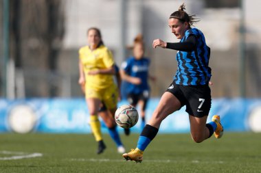 Gloria Marinelli (FC Internazionale) İtalyan futbolu sırasında FC Internazionale - Hellas Verona Women - Milano, İtalya 'daki Suning Gençlik Geliştirme Merkezi, 27 Şubat 2021 - Kredi: LiveMedia / Francesco Scaccianoce