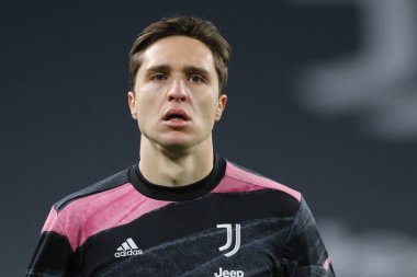 Federico Chiesa (Juventus FC) İtalyan futbol takımı Serie A maçında Juventus FC, Spezia Calcio 'ya karşı Torino, İtalya' daki Allianz Stadyumu 'nda, 2 Mart 2021 - Fotoğraf: LiveMedia / Claudio Benedetto