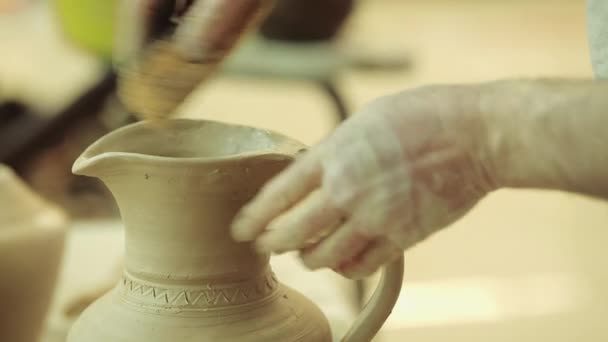 Servies creatieproces — Stockvideo