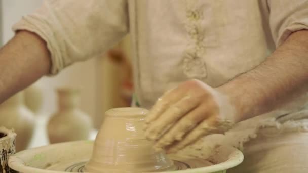 Çanak çömlek oluşturma işlemi — Stok video