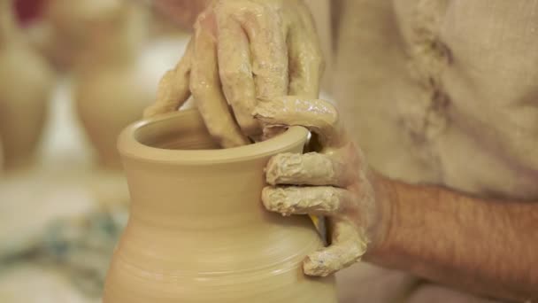 陶器的创建过程 — 图库视频影像