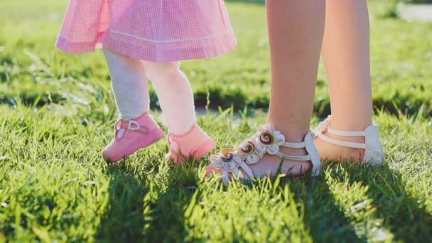 Petit bébé apprend à marcher — Video