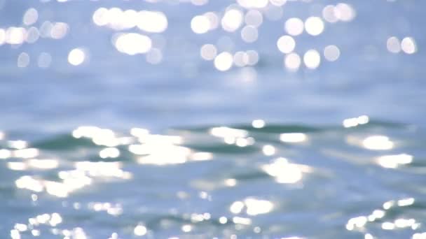 해변에서 추상적 인 흐릿한 배경 — 비디오