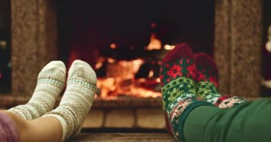 Yünlü çorapısınma Ayaklar