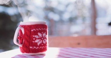 masada sıcak içecek bir fincan