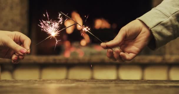 Lumières bengales scintillantes — Video