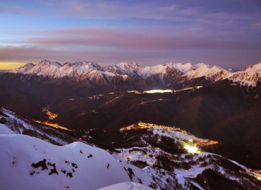 Dağ. Olimpiyat Oyunları Sochi 2014 