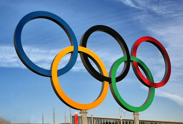 Olympische ringen Sochi 2014 — Stockfoto