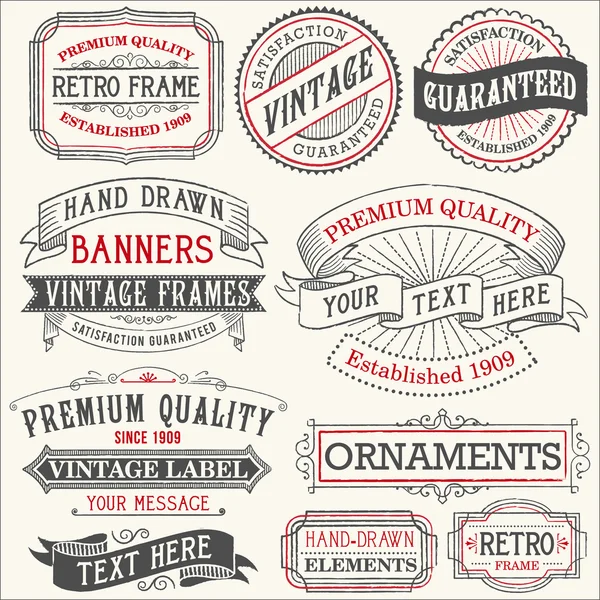 Vintage Copyspace Designelemente — Stockvektor