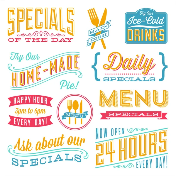 Vintage Menu ontwerpen — Stockvector