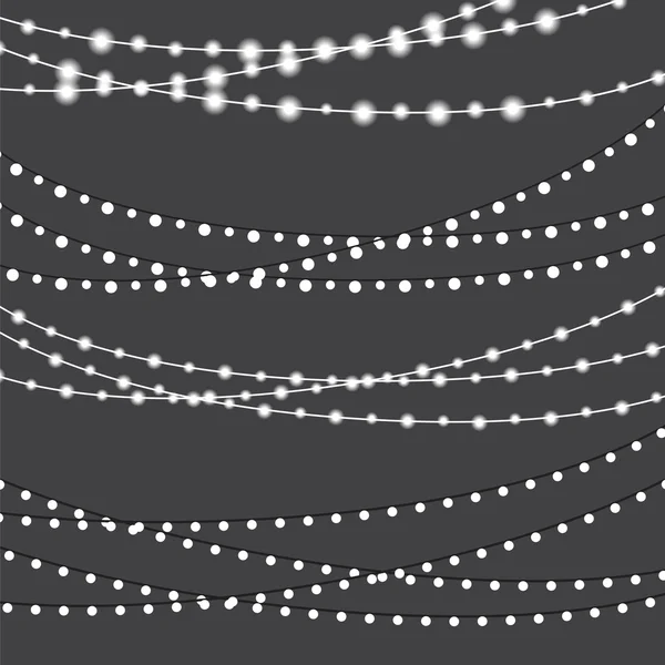 Tabuli String světla sada svazků — Stockový vektor