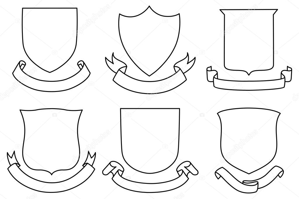 Shields and Banners Set