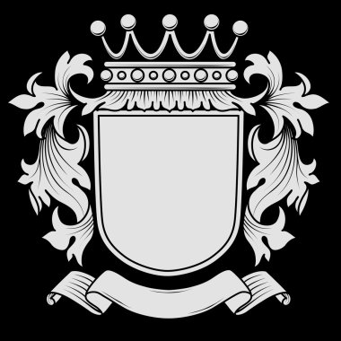 Coat of Arms with Mantling clipart