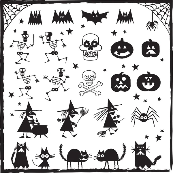 Éléments design Halloween — Image vectorielle