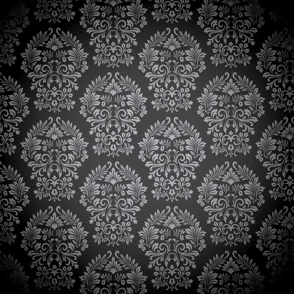 Черная дамасская повязка — стоковый вектор