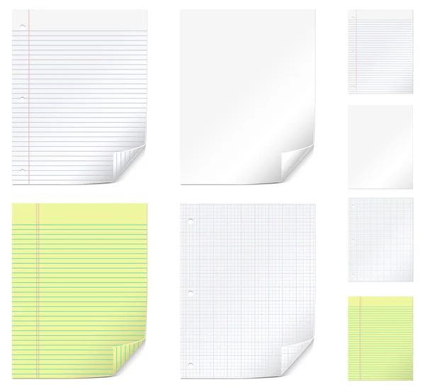 Ensemble de papier vectoriel — Image vectorielle
