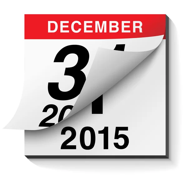 Frohes neues Jahr 2015 Kalender — Stockvektor
