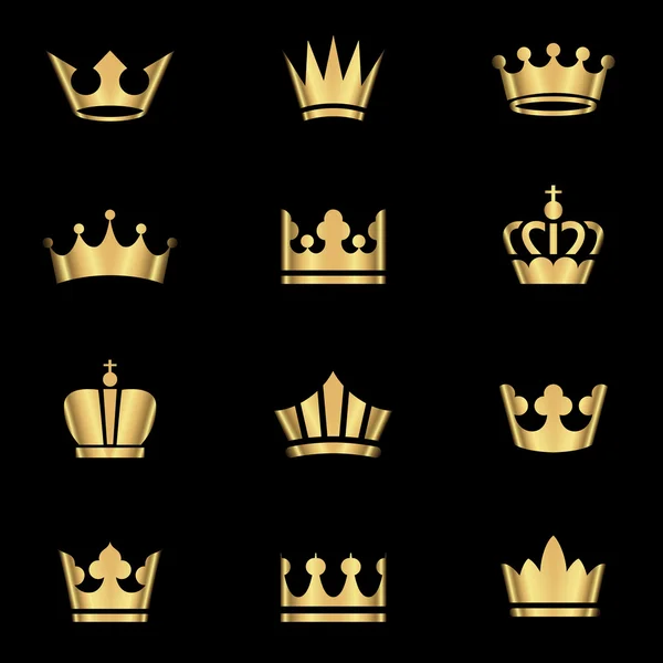 Золотые короны — стоковый вектор