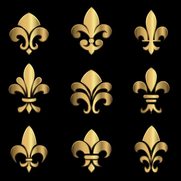 Goldfleur de lis — Stockvektor