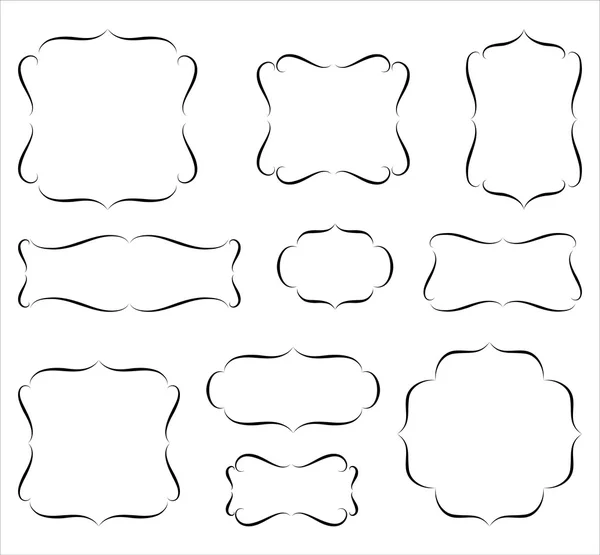 Cadres calligraphiques — Image vectorielle