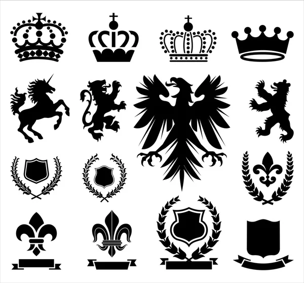 Heraldiek ornamenten — Stockvector