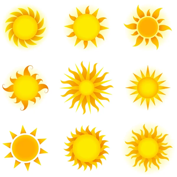 Suns — Stock Vector