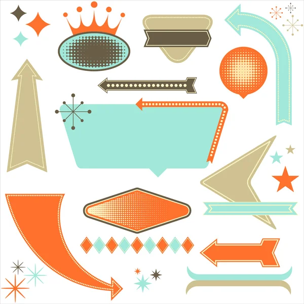 Retro Design Elements — Stock Vector