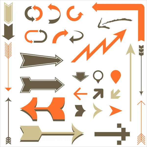 Retro Arrow Designs — Stock Vector