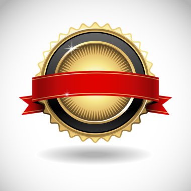Shiny Gold Seal with Banner