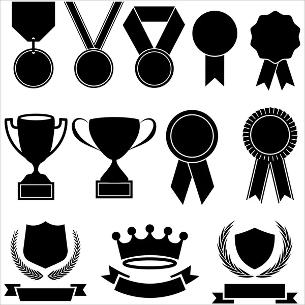 Ödül Icons set — Stok Vektör