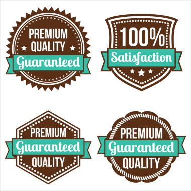 Retro etiketleri kümesi