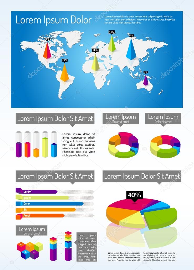 Isometric Infographic Template