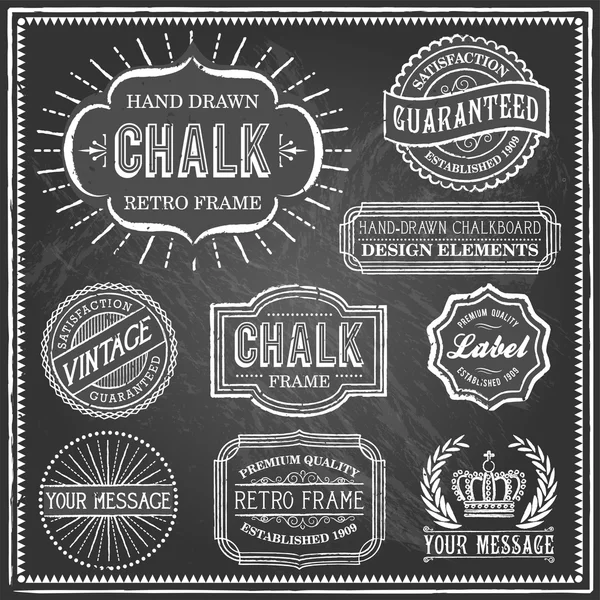 Frame Chalkboard Vintage - Stok Vektor