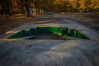 Askeri okul öğrencileri için atletizm eğitim alanı.