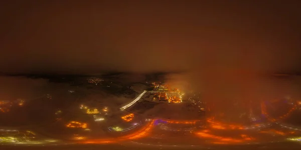 Penza región satélite ciudad panorama 360 de las nubes — Foto de Stock