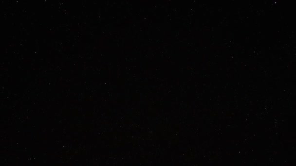 时间流逝的黑色星空 — 图库视频影像