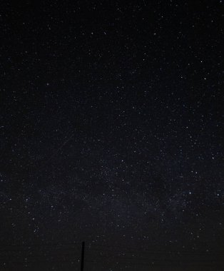 Rusya Federasyonu 'nda bahar gecesi yıldız manzarası. Yüksek kalite fotoğraf