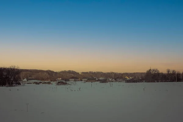 Fotografia Região Penza Área Rural Inverno Foto Alta Qualidade — Fotografia de Stock