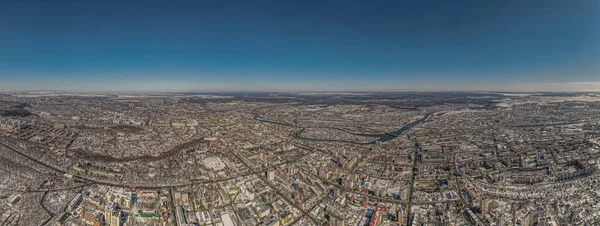 Stadt Penza Zeitigen Frühling Luftaufnahmen Hochwertiges Fotopanorama — Stockfoto