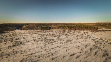Penza bölgesindeki ilkbaharın başlarındaki hava fotoğrafları. Yüksek kalite fotoğraf