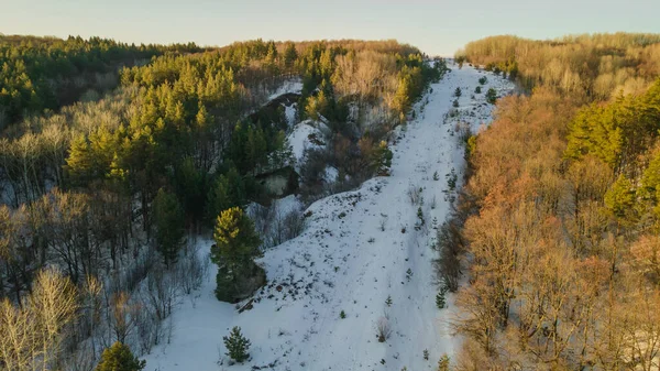 Luftaufnahmen Vom Vorfrühling Der Region Penza Hochwertiges Foto — Stockfoto