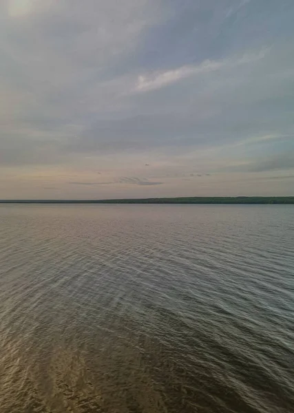 Estudio Aéreo Del Embalse Región Penza Foto Alta Calidad — Foto de Stock