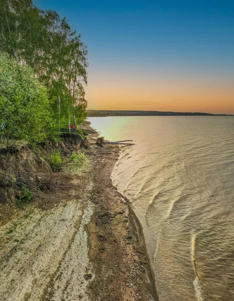 Levé Aérien Réservoir Dans Région Penza Photo Haute Qualité — Photo