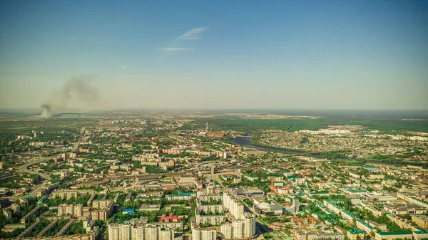 Aerial photography of the city of Penza in the summer — Stock Photo, Image